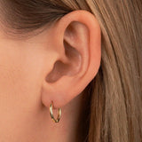 Aniq Smooth Hoop Earrings | 18k Gold Vermeil & 925 Sterling Silver | 12mm | Hypoallergenic