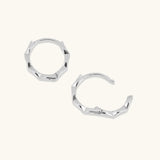 Aniq Scalloped Edge Huggies | 18k Gold Vermeil & 925 Sterling Silver | 13mm | Hypoallergenic