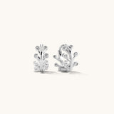 Aniq Molten Sterling Silver Hug Hoop Earrings | Sterling Silver | 12mm | Hypoallergenic