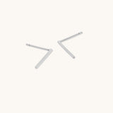 Aniq Long Bar Stud Earrings | 18k Gold Vermeil & 925 Sterling Silver | 13mm x 1mm | Hypoallergenic