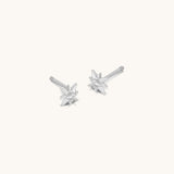 Aniq North Star Compass Stud Earrings | 18k Gold Vermeil & 925 Sterling Silver | 7mm | Hypoallergenic