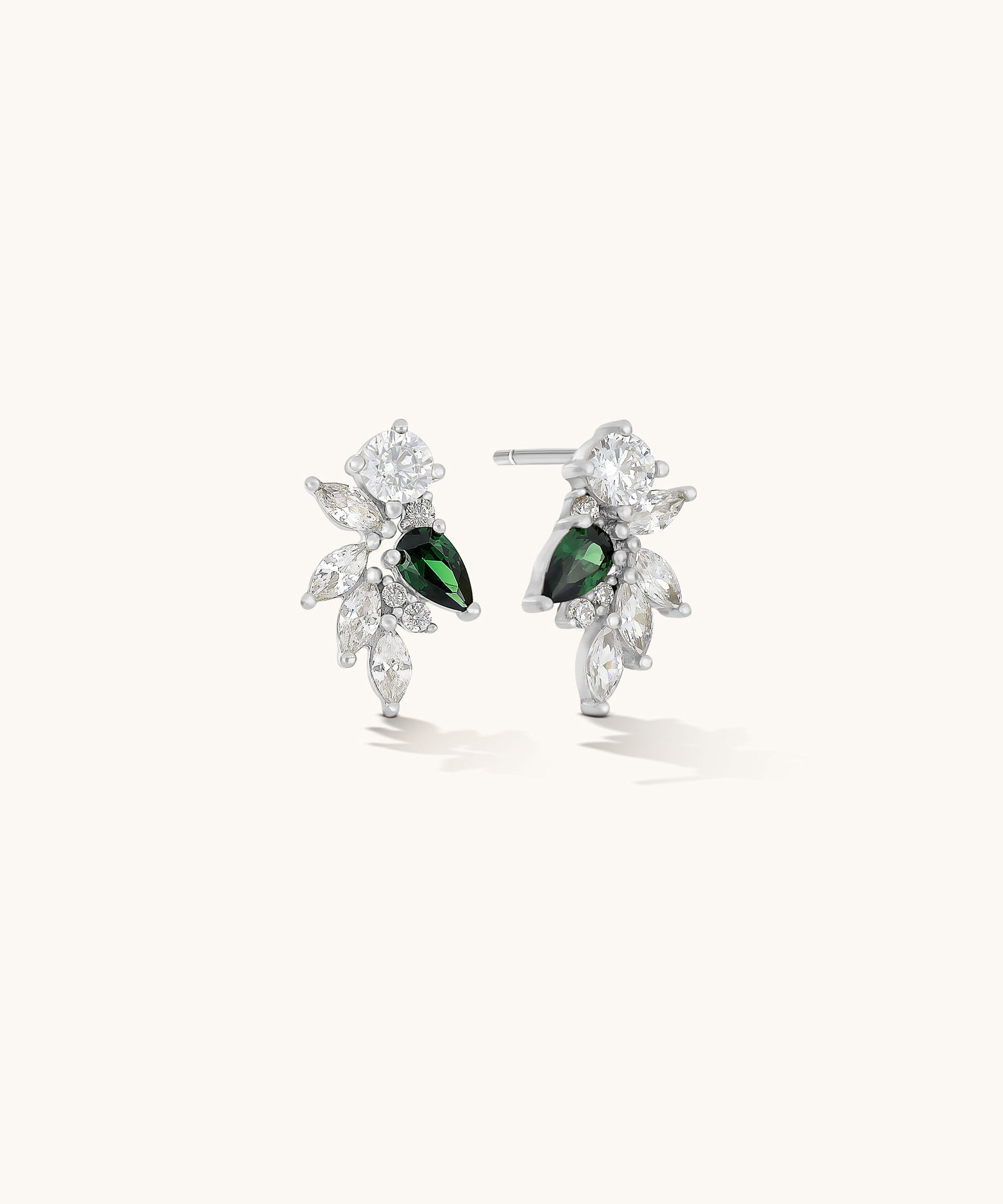 Aniq Elegant Stud Earrings | 18k Gold Vermeil & 925 Sterling Silver | Hypoallergenic