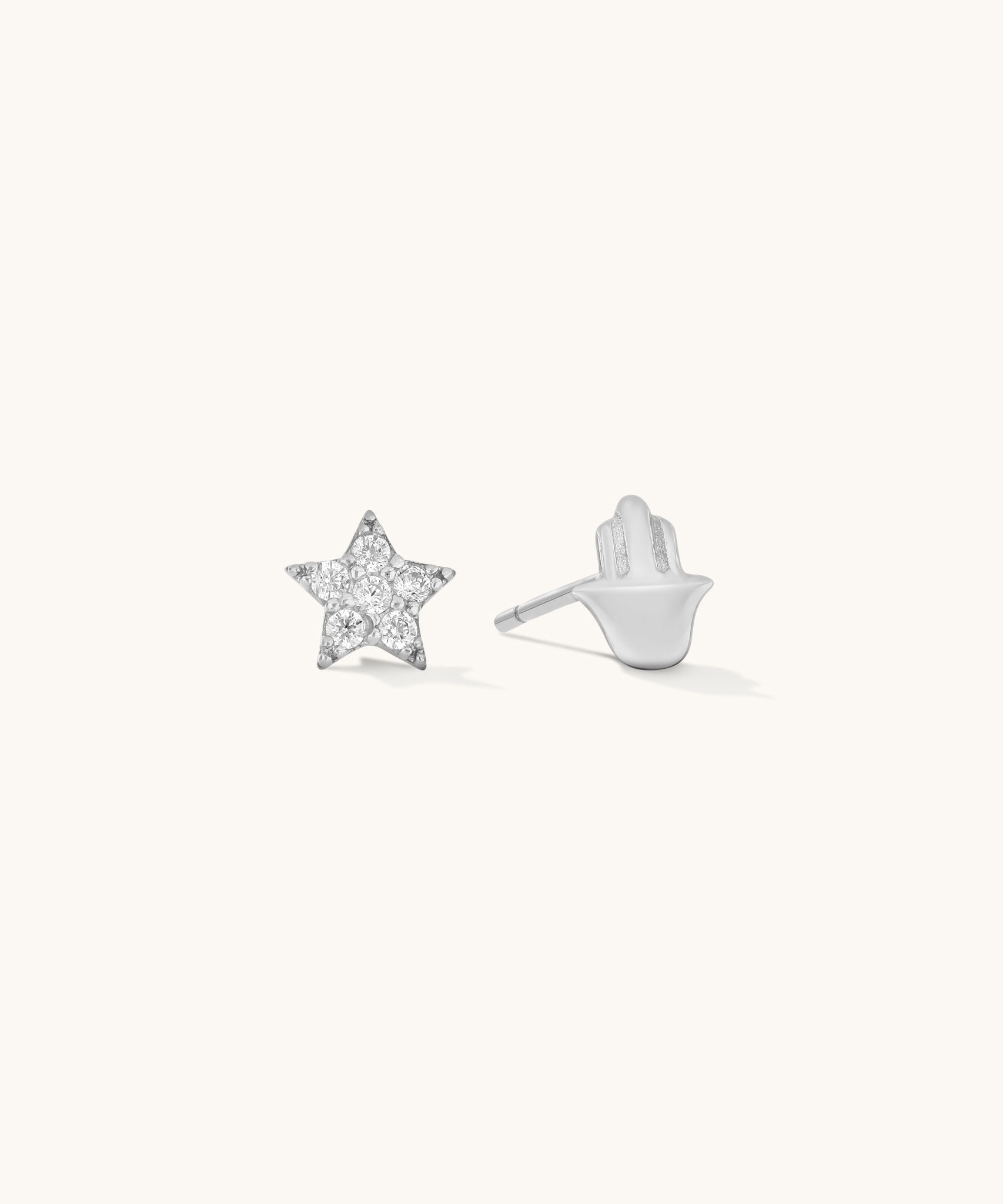 Aniq Hamsa and Pavé Star Set | 18k Gold Vermeil & 925 Sterling Silver | Hypoallergenic